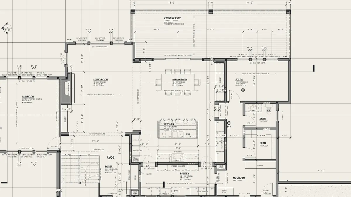 Sheet A105, First Floor Plan